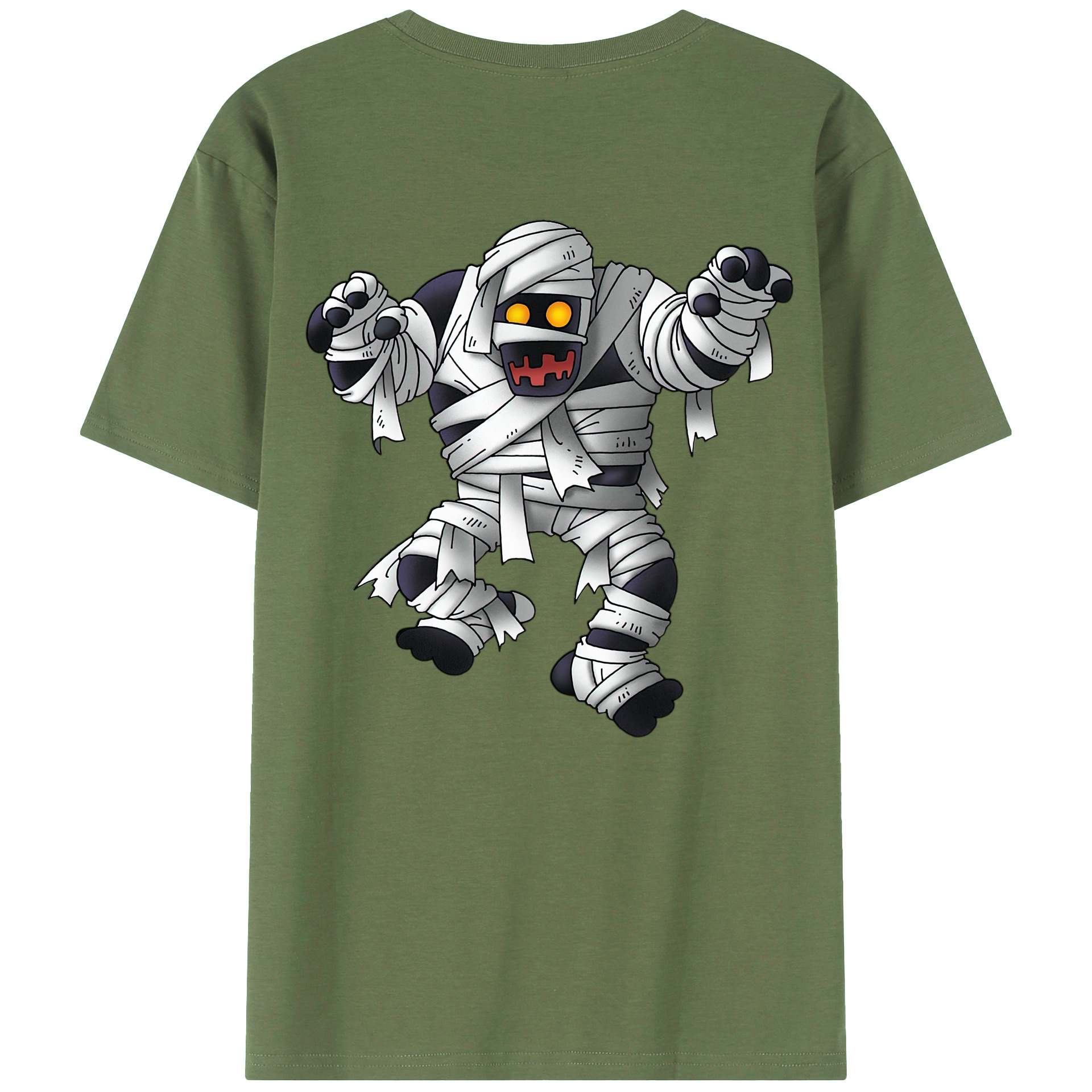 （画像用） ドラゴンクエスト Doragon Kuesuto Dragon Quest 綿100％ メンズ半袖Tシャツ（バックプリント） 通気性